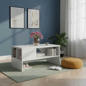 Coffee table Naya Argos The Classic in white color 93x46x43cm