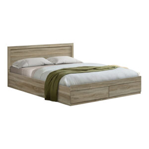 Bed Olympus Argos The Classic with drawer in sonoma color 160x200cm