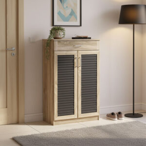 Shoe cabinet Sante Argos The Classic 20 pairs sonoma-dark grey color 80x37x123cm
