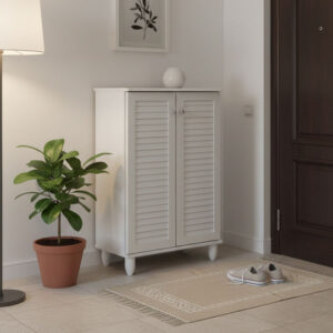 Shoe cabinet Santo Argos The Classic 10 pairs in white color 60x34.5x91.5cm