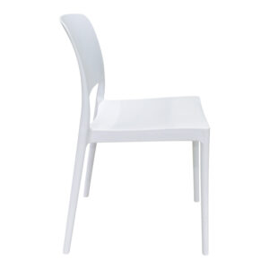 127 000189 2 Chair Fenxy Argos The Classic pp in white color 38x42x77cm
