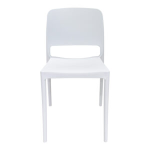 127 000189 3 Chair Fenxy Argos The Classic pp in white color 38x42x77cm