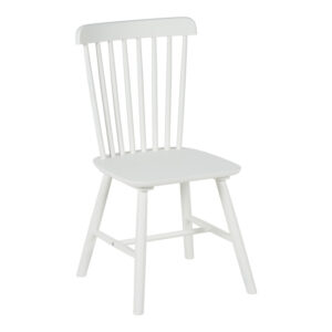 Melia Argos The Classic rubberwood chair in white shade 45x51x87cm
