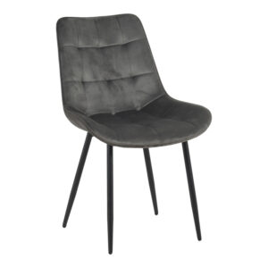 Berne chair Argos The Classic velvet in anthracite shade 53x62x84cm