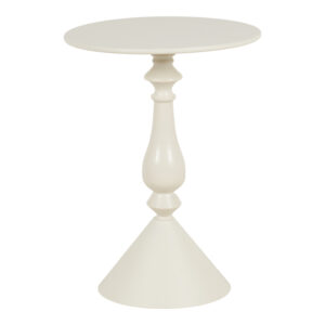 128 000057 1 Lalou Argos The Classic metal side table in cream shade D40x55cm