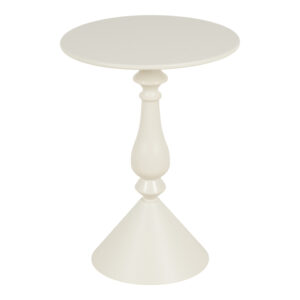 128 000057 2 Lalou Argos The Classic metal side table in cream shade D40x55cm