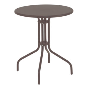 130 000104 Table Vergo Argos The Classic brown metal D60x70cm