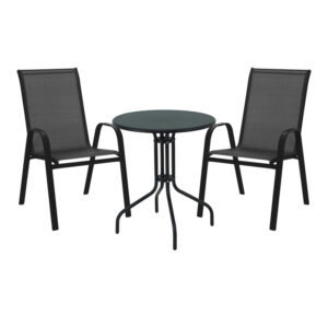Vergo-Calan Argos The Classic dining table black metal Φ60x70cm