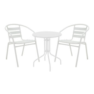 130 000144 Vergo-Tade Argos The Classic dining table white metal Φ60x70cm