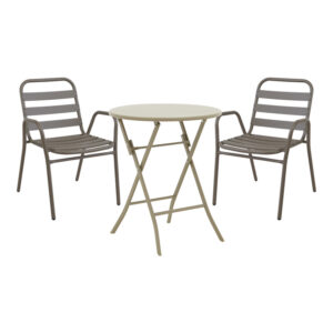 130 000192 Albero-Sussie Argos The Classic metal dining table in champagne shade D60x70cm