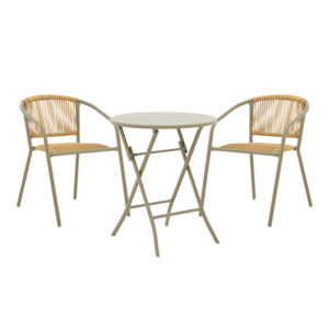 130 000193 Albero-Lindaria Argos The Classic metal dining table in champagne shade D60x70cm