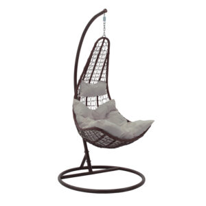 Soleil Argos The Classic hanging swing metal brown-pp brown-beige cushion 103x83x200cm