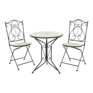 137 000011 Sellis Argos The Classic dining set 3pcs mosaic-metal black