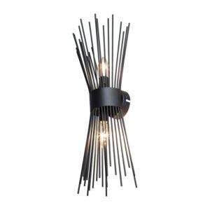 147 000187 2 Wall lamp-wall sconce two-light Candil Argos The Classic E14 in black shade 17x20x45cm