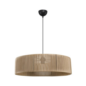 Tebaha Argos The Classic single-light ceiling lamp E27  in natural shade Φ55x20cm