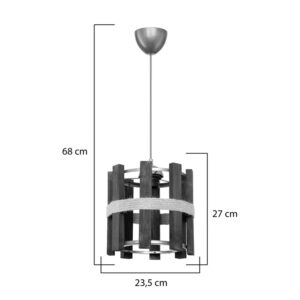147 000201 3 Lidya Argos The Classic single-light ceiling lamp E27 in brown shade Φ31.5x28cm
