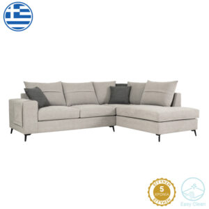 Left corner sofa Montana Argos The Classic light grey fabric-grey cushions 275x215x93cm