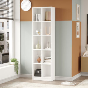 Oteca 10-seat bookcase Argos The Classic in white shade 51.1x25.4x180cm