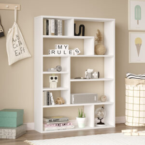 Bookcase Decora Argos The Classic in white shade 90x22x123.6cm