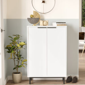 176 000208 1 Shoe rack Kinga 5 shelves Argos The Classic in white 72x35.5x105.6cm