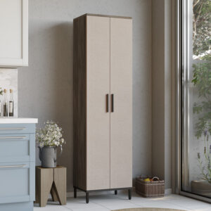 176 000218 1 Cambi Argos The Classic column cabinet in brown-anthracite shade 50x35.5x183.6cm