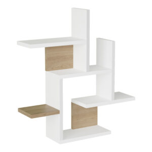Nogara Argos The Classic wall shelf in natural-white shade 62.6x14.5x66.2cm