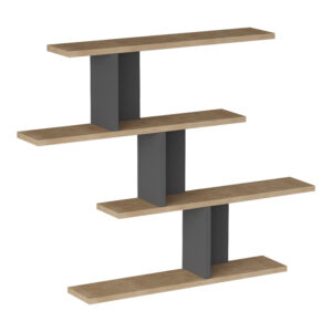 Zaka Argos The Classic wall shelf in natural-anthracite shade 98.7x14.5x78cm