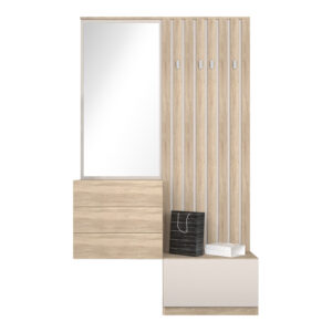 192 000054 1 Entrance unit Halesy Argos The Classic sonoma-cappuccino 67x35.5x179.3cm