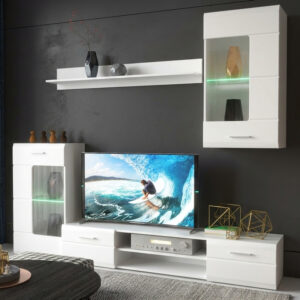 192 000055 Saleto Argos The Classic living room set white 230.2x39.6x202.4cm