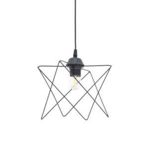 Ceiling lamp Langit Argos The Classic E27 black metal 18x18x65cm