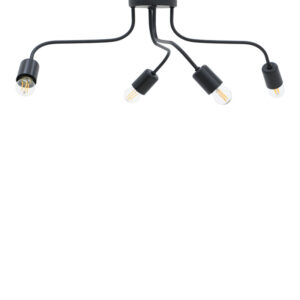 Ceiling lamp Luchter Argos The Classic E27 black metal 60x60x15cm