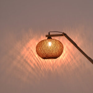 193 000118 1 Floor lamp Gaia Argos The Classic E27 brown wood 20x50x160cm