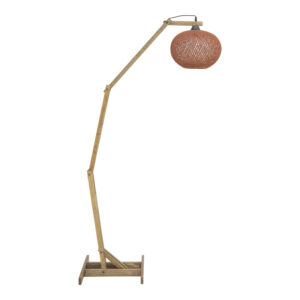 193 000118 2 Floor lamp Gaia Argos The Classic E27 brown wood 20x50x160cm