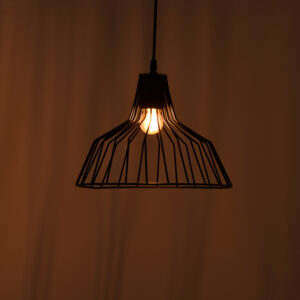 193 000119 1 Ceiling lamp Derbea Argos The Classic E27 black metal D25x70cm