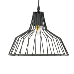 193 000119 Ceiling lamp Derbea Argos The Classic E27 black metal D25x70cm