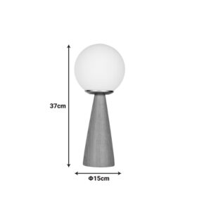 193 000124 1 Seziko Argos The Classic E27 table lamp in natural shade D15x37cm