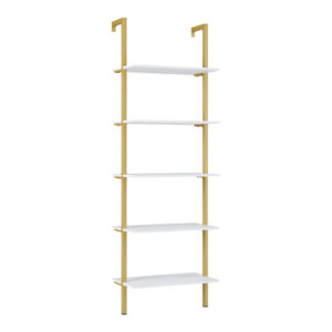 Harris Argos The Classic Wall Shelf in white with gold metal frame 60x22x200cm
