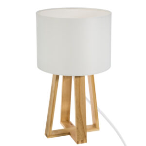 Table lamp Kressou Argos The Classic pine wood in natural color D20x34.5cm