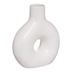 Vase Wanif Argos The Classic ceramic in white color 17x7x19.5cm