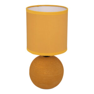 Table lamp PWL-1210 Argos The Classic E14 ceramic in yellow color D13x25cm