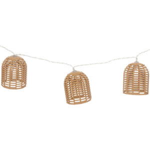 199 000673 Deco garland with 10 led lights Dercie Argos The Classic in natural color 335x6.5x5.5cm