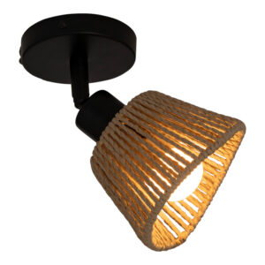 199 000678 3 Wall lamp Hender Argos The Classic in natural-black D10x19.5cm