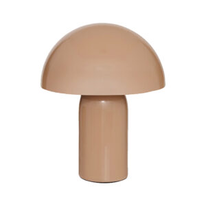 Table lamp Mushi Argos The Classic metal in beige color D20x24,5cm