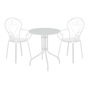 200 001127 Monasty-Vergo Argos The Classic dining set 3pcs metal in white shade