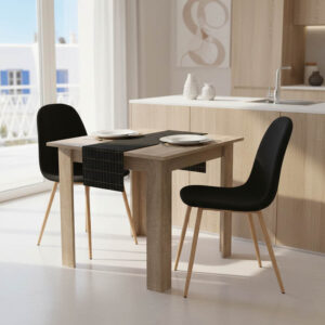 200 001229 Dining table set of 3 pieces Manka I-Bella Argos The Classic mdf in sonoma color 80x80x77cm