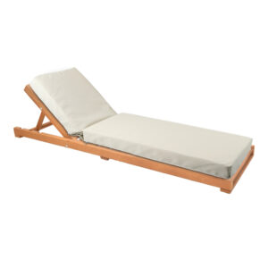 Sunbed with cushion Specta-Vertian Argos The Classic solid beech wood 60x190x50cm