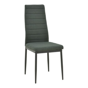 200 001408 1 Dining table Balou-Parker Argos The Classic set of 5 pcs black-fabric anthracite D100x73cm