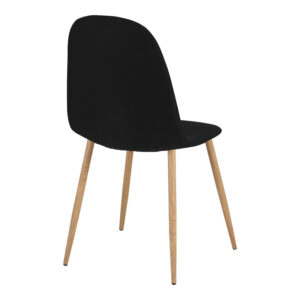 200 001428 2 Bella-Balou dining table Argos The Classic set of 5 pcs MDF black-black fabric D100x73cm