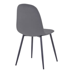 200 001432 2 Bella-Balou dining table Argos The Classic set of 5 pcs MDF black-anthracite velvet D100x73cm