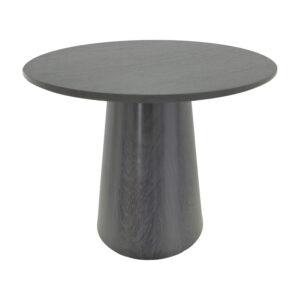 200 001586 1 Dining Room with Jelour Pistachio Chairs and Donda Table Black Φ100x76 Set of 5pcs